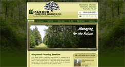 Desktop Screenshot of kingwoodforestry.com
