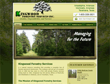 Tablet Screenshot of kingwoodforestry.com